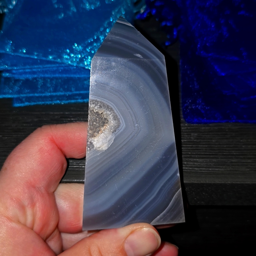 Agate tower with druzy. Medium size 🥰😍